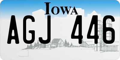 IA license plate AGJ446