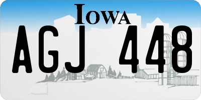 IA license plate AGJ448