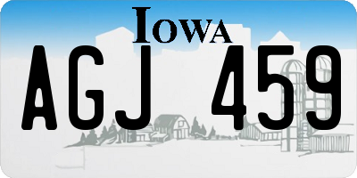 IA license plate AGJ459
