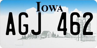 IA license plate AGJ462