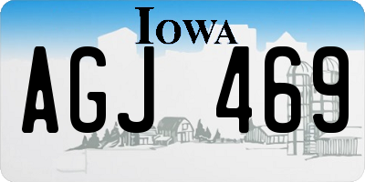 IA license plate AGJ469