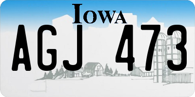 IA license plate AGJ473