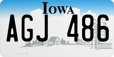 IA license plate AGJ486