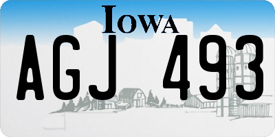 IA license plate AGJ493
