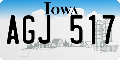IA license plate AGJ517