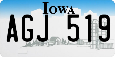 IA license plate AGJ519
