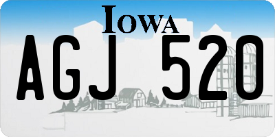 IA license plate AGJ520