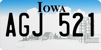 IA license plate AGJ521