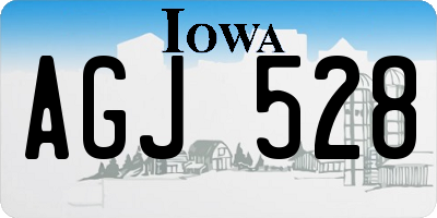 IA license plate AGJ528