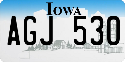 IA license plate AGJ530