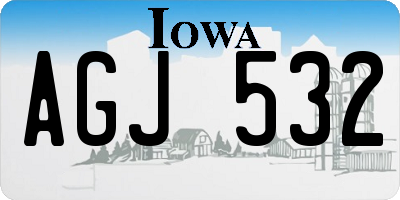 IA license plate AGJ532