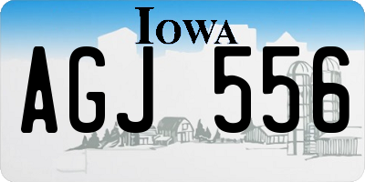 IA license plate AGJ556