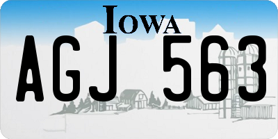 IA license plate AGJ563