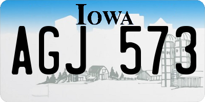 IA license plate AGJ573