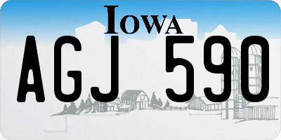 IA license plate AGJ590