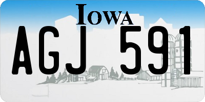 IA license plate AGJ591