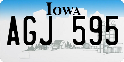 IA license plate AGJ595
