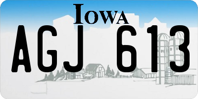 IA license plate AGJ613