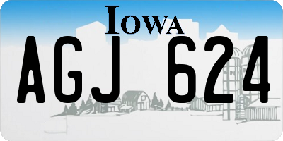 IA license plate AGJ624