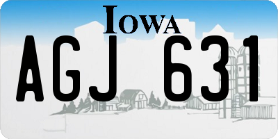 IA license plate AGJ631