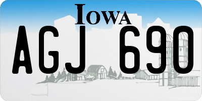 IA license plate AGJ690