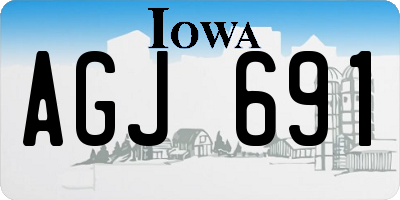 IA license plate AGJ691