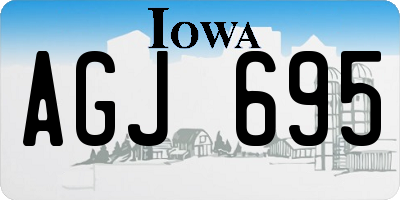 IA license plate AGJ695