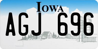 IA license plate AGJ696