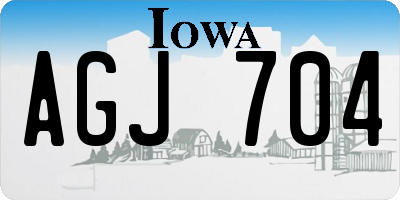 IA license plate AGJ704