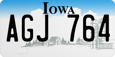 IA license plate AGJ764