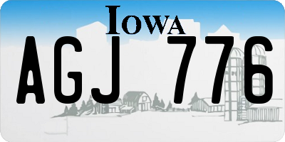 IA license plate AGJ776