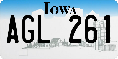 IA license plate AGL261