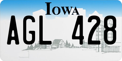 IA license plate AGL428