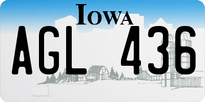 IA license plate AGL436