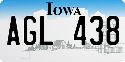 IA license plate AGL438
