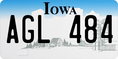 IA license plate AGL484