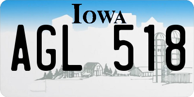 IA license plate AGL518