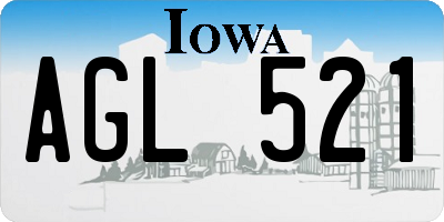 IA license plate AGL521
