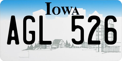IA license plate AGL526