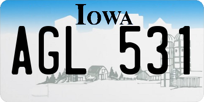 IA license plate AGL531