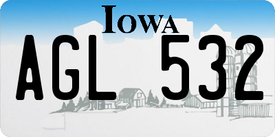 IA license plate AGL532