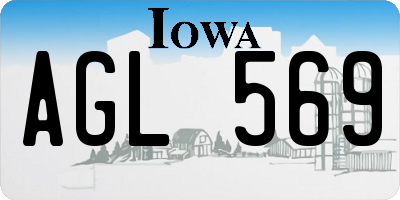 IA license plate AGL569