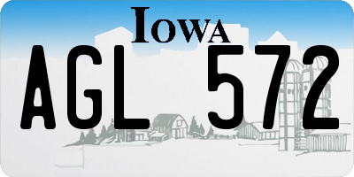 IA license plate AGL572