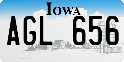 IA license plate AGL656