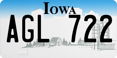 IA license plate AGL722