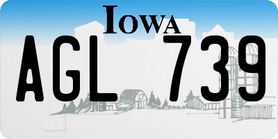 IA license plate AGL739