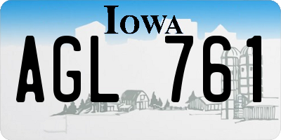 IA license plate AGL761