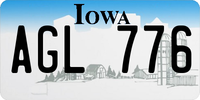 IA license plate AGL776