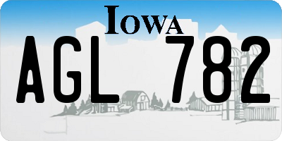 IA license plate AGL782