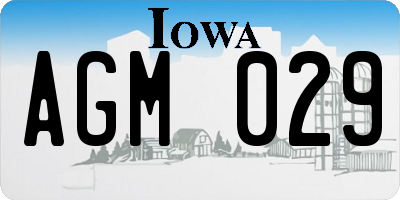 IA license plate AGM029